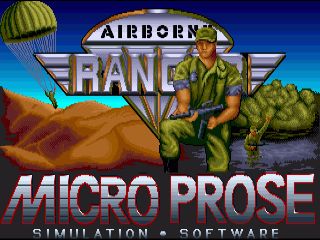 Airborne Ranger title screen for Amiga